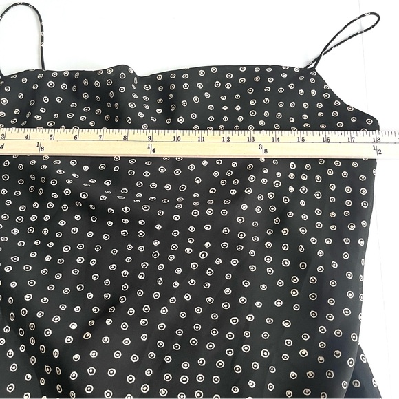 Vintage Y2K Kathie Lee slip dress black size 12/M 90’s spaghetti straps midi - Picture 9 of 11